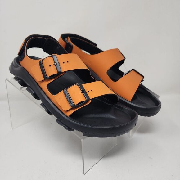 Birkenstock Sandals Mens Size 10 Orange Adjustable Buckle Backstrap Casual main image 4